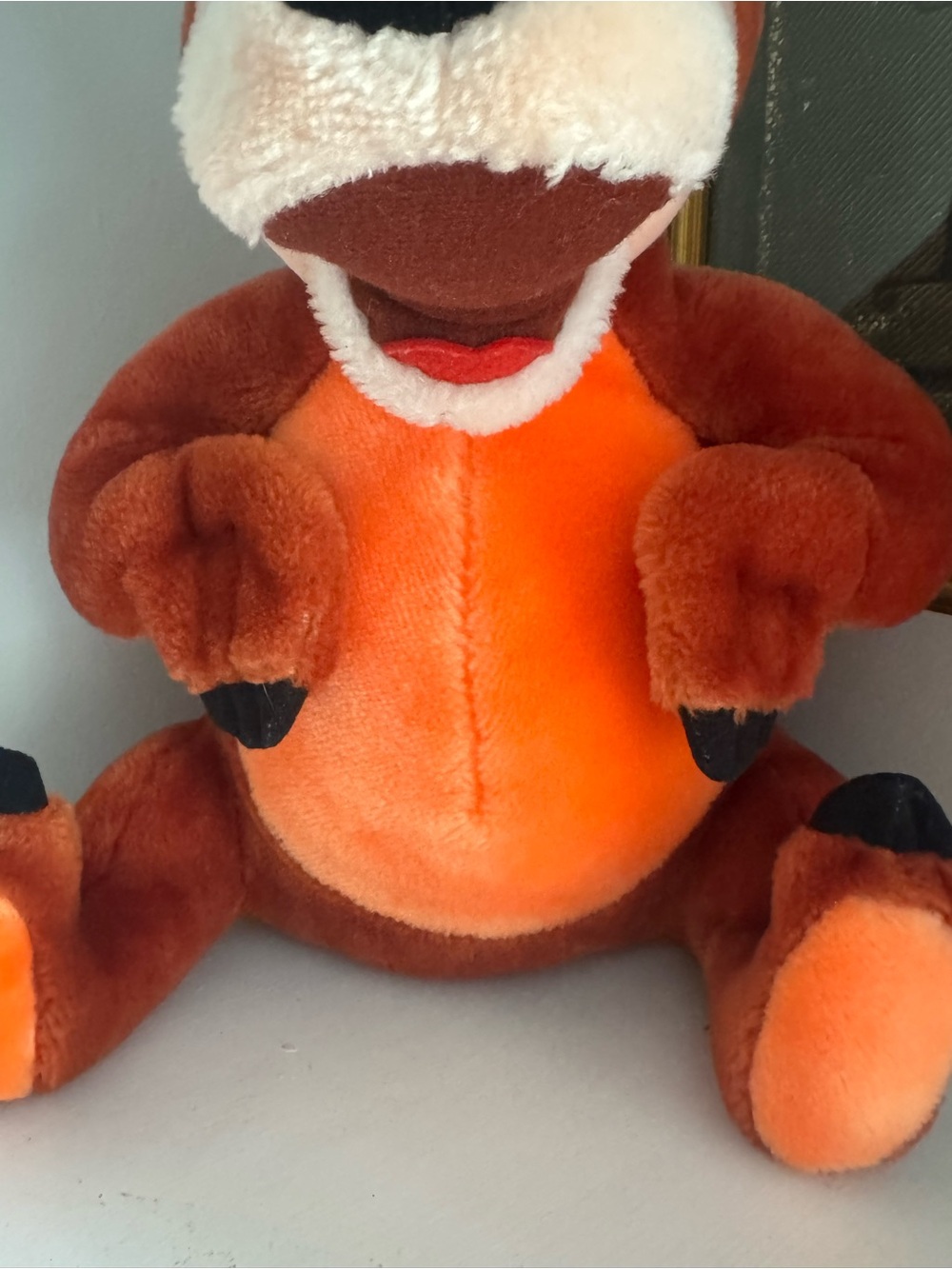 Vintage Disney Humphrey the Bear Plush Orange Bear Soft Stuffed Toy like new - Picture 2 of 7